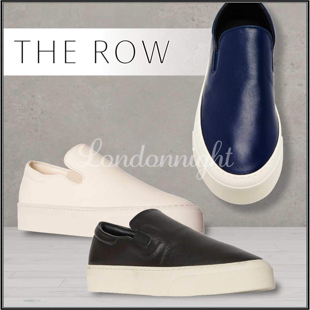 the row サテン スリッポン ネイビー | www.jarussi.com.br