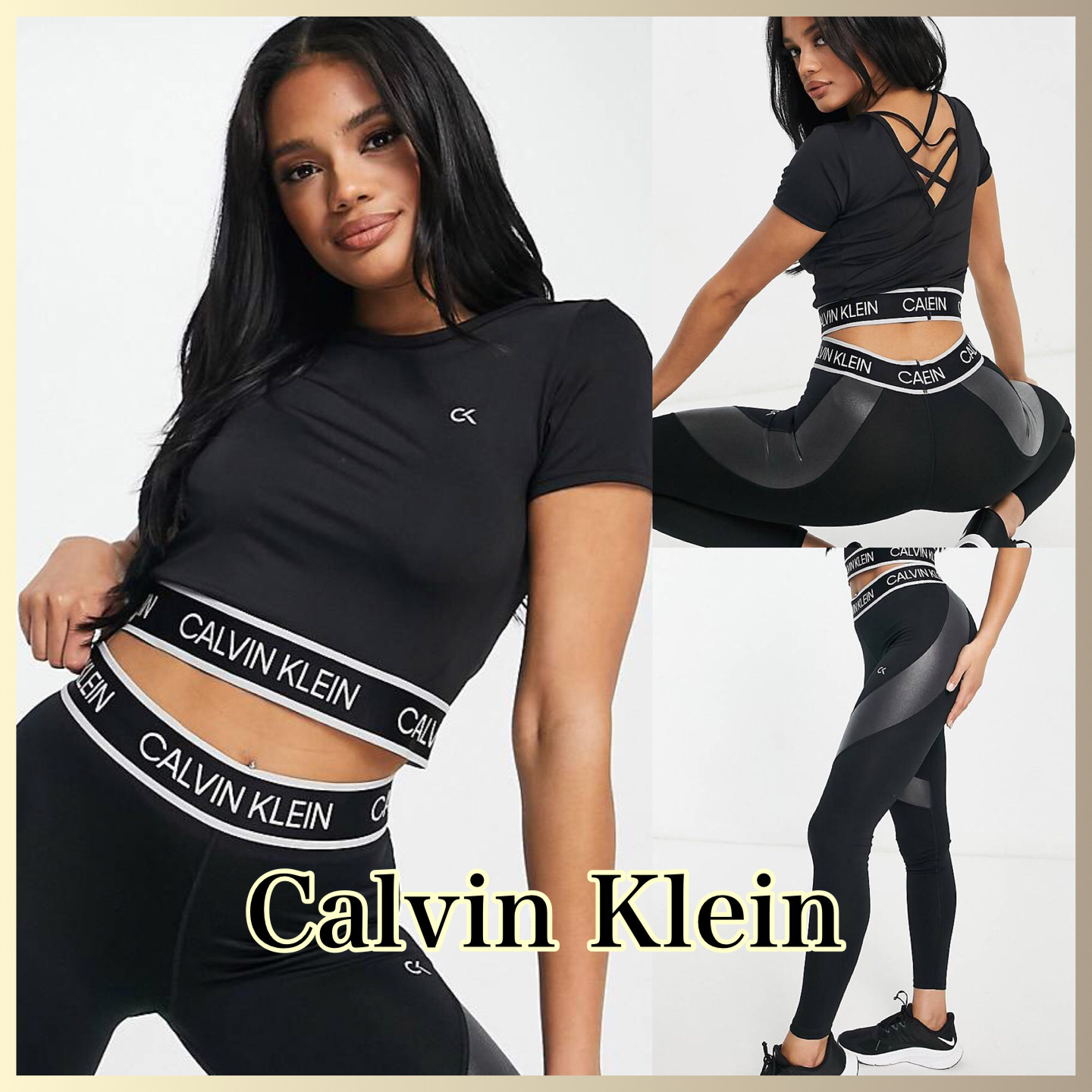 【正規品直輸入】 【Calvin Klein】Performance Tシャツ&レギンスセット* セットアップ 【正規品直輸入】 【Calvin Klein】Performance Tシャツ&レギンスセット* セットアップ