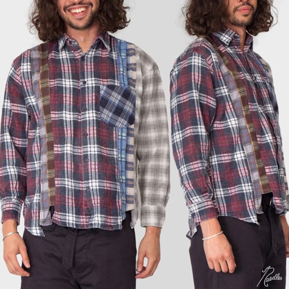 【在庫有】 Needles 7 マルチカラー シャツ チェック shirt flannel cuts シャツ 【在庫有】 Needles 7 マルチカラー シャツ チェック shirt flannel cuts シャツ