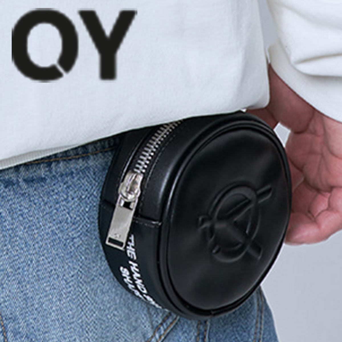 ★OY★LOGO COIN POUCH BAG-BLACK★正規品/韓国直送料込/人気