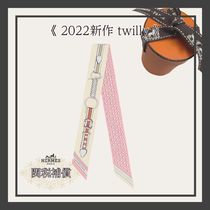 最新作【HERMES】パステルカラー ツイリー ピンク ホワイト (HERMES 最新作【HERMES】パステルカラー ツイリー ピンク ホワイト (HERMES