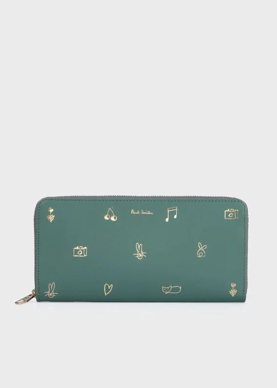 Paul Smith｜ミックスドゥードゥル ラウンドジップ 長財布