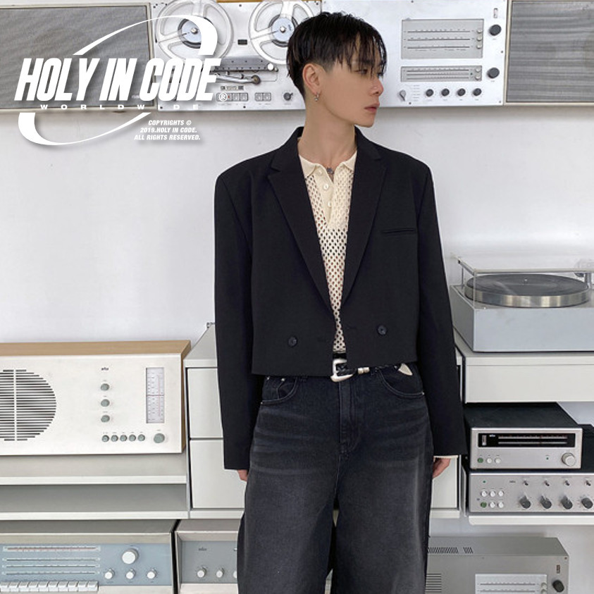 ジャケット No.9326 M crop double JK