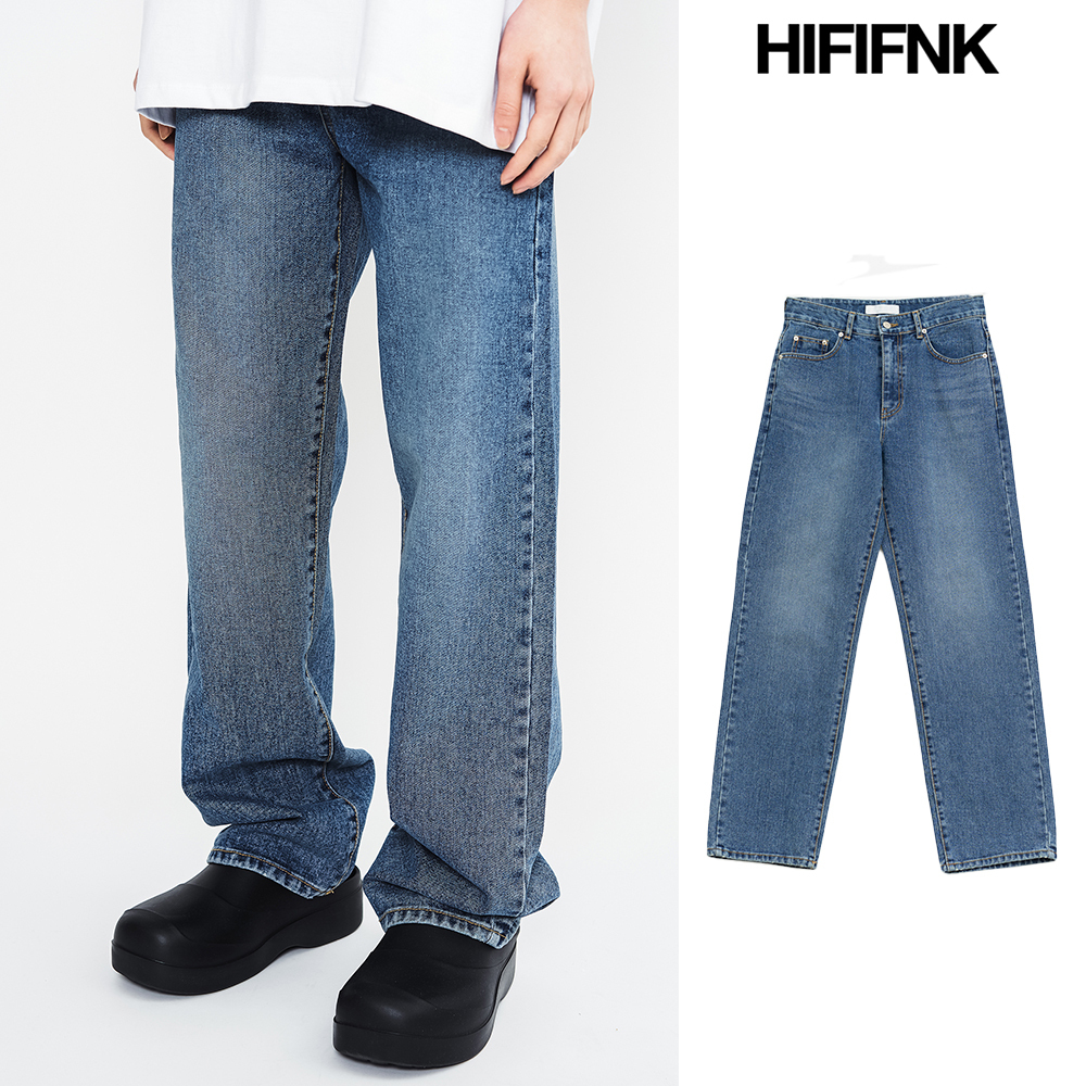 【HI FI FNK】Six Long Wide Denim Pants