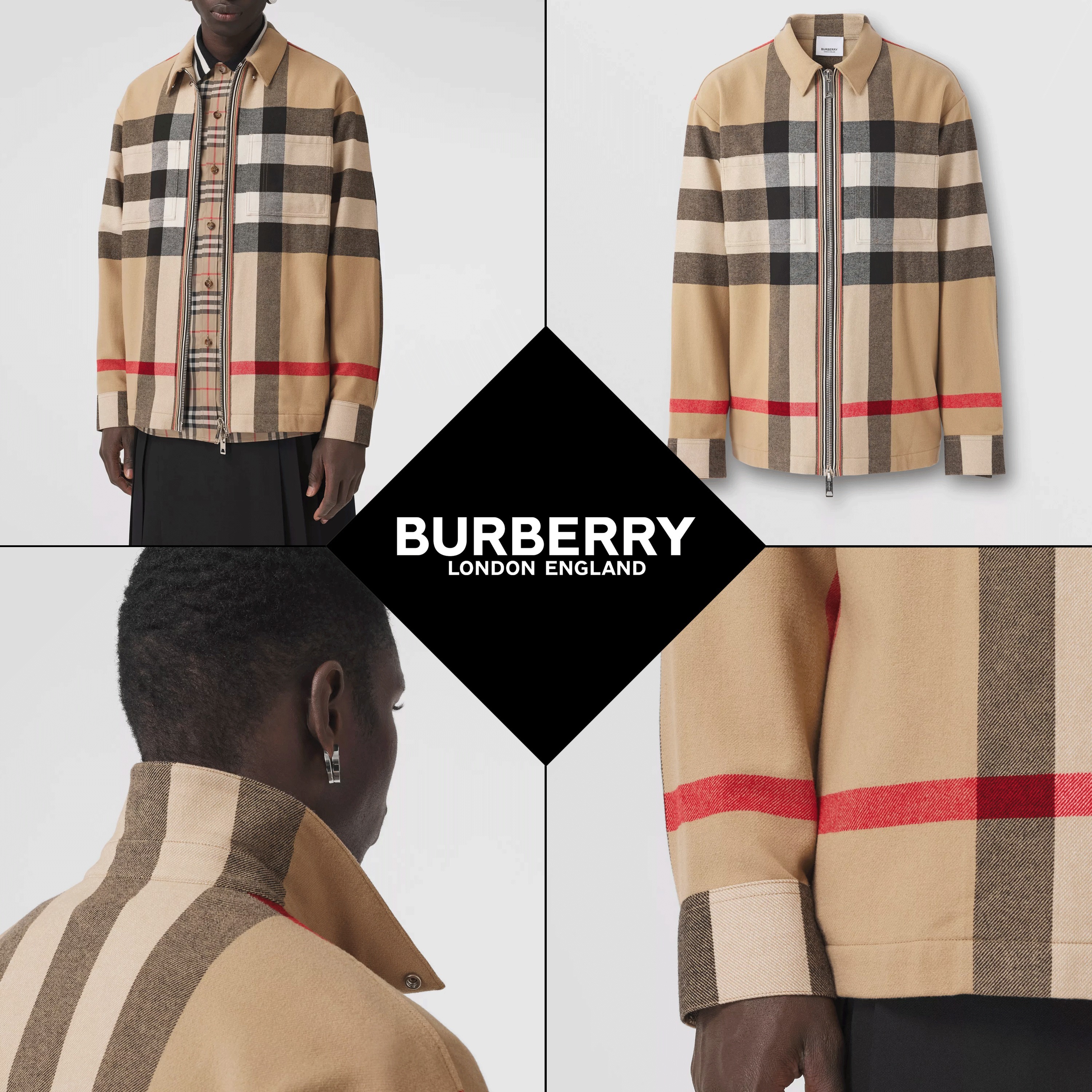 買取り実績 ウールコットンでいい触り心地☆BURBERRY☆ジップフロントシャツ シャツ 買取り実績 ウールコットンでいい触り心地☆BURBERRY☆ジップフロントシャツ シャツ