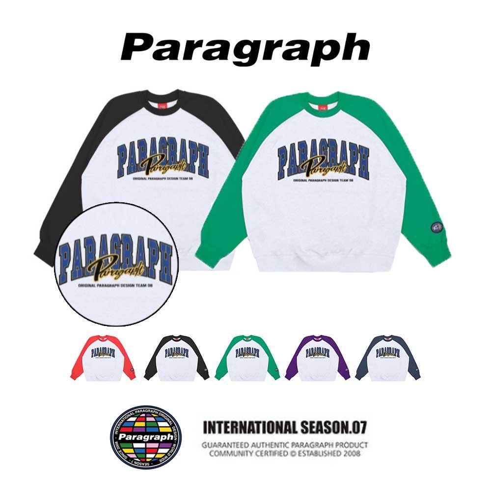 【Paragraph】22SS★ Color Raglan Sweatshirt (No.8)