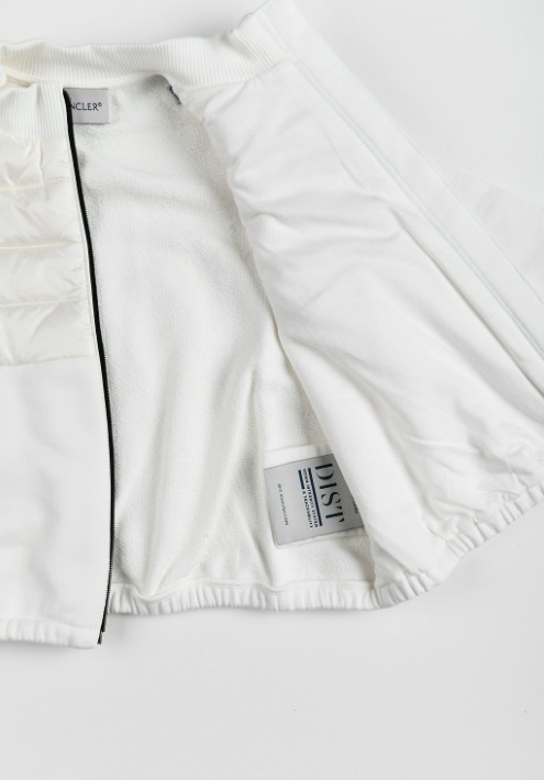 MONCLER べビーアウター 【MONCLER】異素材MIX ベビー コットン ジップアップジャケット(9)