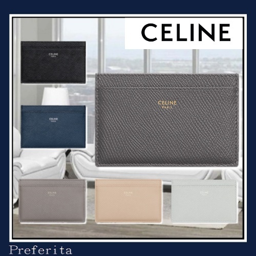 CELINE】カードホルダー ロゴ グレインドカーフ カードケース - www ...