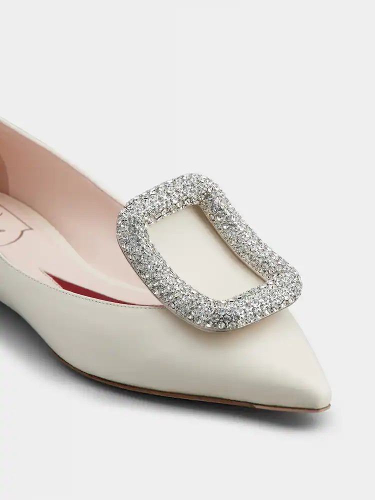 Roger Vivier バレエシューズ VIP☆直営店買付☆人気【Roger Viver】サテンバックルバレリーナ(16)