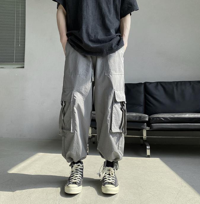 パンツ・ボトムスその他 送料無料 メンズ ジョガーパンツ ボトムス 無地パンツ ロゴ 春(8)