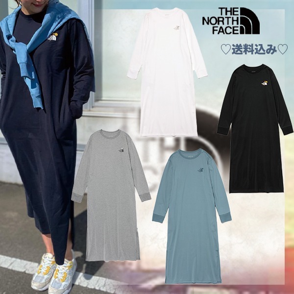 超爆安 【THE NORTH FACE】大人気ロングスリーブフラワーロゴワンピース ワンピース 超爆安 【THE NORTH FACE】大人気ロングスリーブフラワーロゴワンピース ワンピース