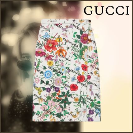 スカート,花柄 GUCCI(グッチ) - 海外通販のBUYMA