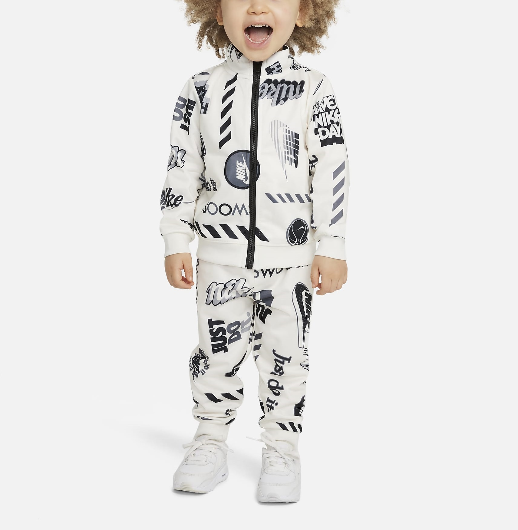Nike ベビー用トップス 【NIKE】ロゴトラックスーツ 上下セットアップ(12-24か月)(2)