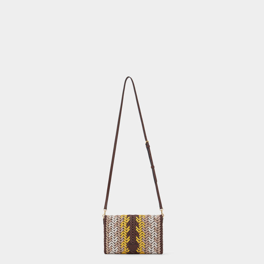 Anya Hindmarch ショルダーバッグ・ポシェット 新作 ANYA HINDMARCH レザー マホガニー クロスボディ バッグ(4)