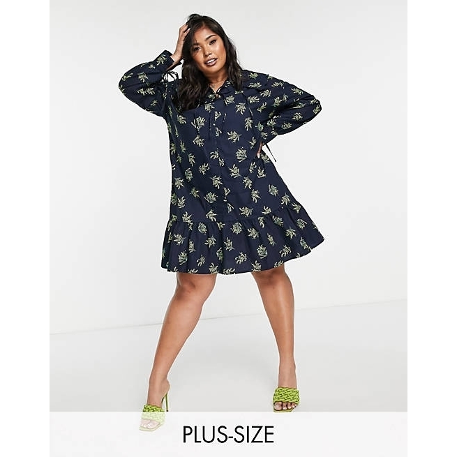 ASOS その他 ASOS♡送料込 Glamorous Curve mini smock dress with exa(2)