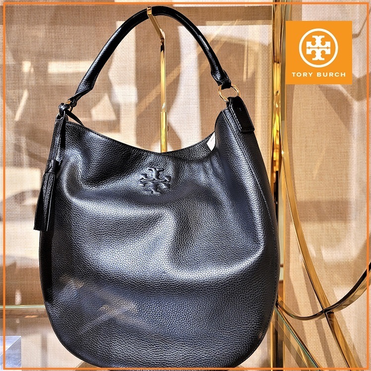 【TORY BURCH】レザー☆ ホーボバッグ ★ 日本未発売★ 送料無料