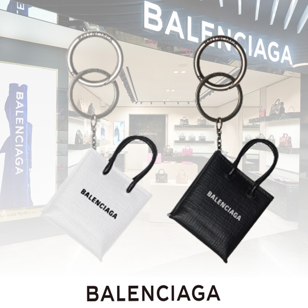 【注目!】BALENCIAGA ◇ MINI SHOPPING キーリング 【送料込】