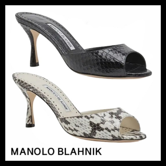 全日本送料無料 MANOLO スネークスキンオープントゥミュール JADA BLAHNIK サンダル・ミュール 全日本送料無料 MANOLO スネークスキンオープントゥミュール JADA BLAHNIK サンダル・ミュール