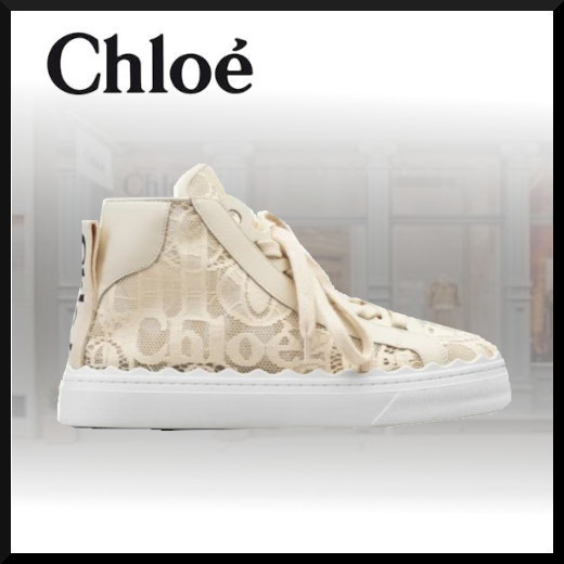 CHLOE☆LAUREN レース ハイトップ スニーカー【国内・関税込】 - cert ...