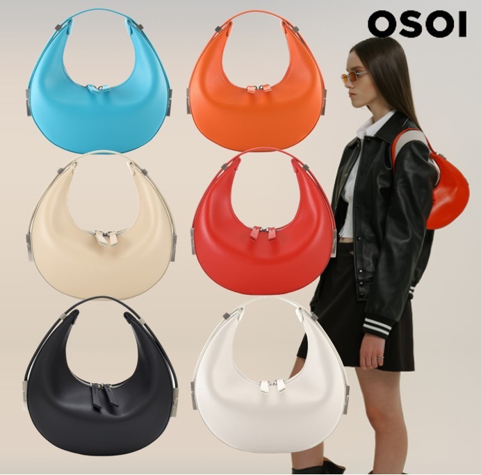 OSOI Plain Leather Logo Handbags (TONI MINI) トレック販売店 【新品】OSOI TONI MINI ハンドバッグ 保存袋付き ハンドバッグ
