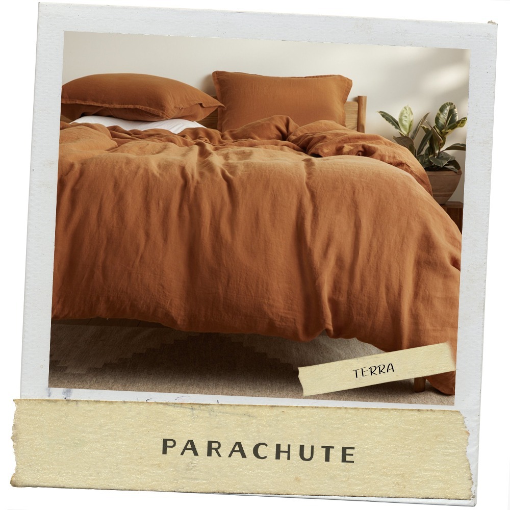 ★ PARACHUTE ★ 春夏にリネンベニス TWIN/TWIN XL シーツセット ★ PARACHUTE ★ 春夏にリネンベニス TWIN/TWIN XL シーツセット