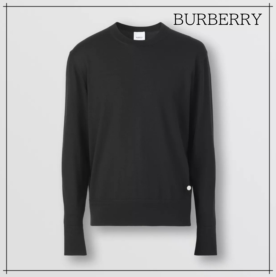 感謝の声続々! 【BURBERRY】 セーター シルク ウール モチーフ モノグラム ニット・セーター 感謝の声続々! 【BURBERRY】 セーター シルク ウール モチーフ モノグラム ニット・セーター