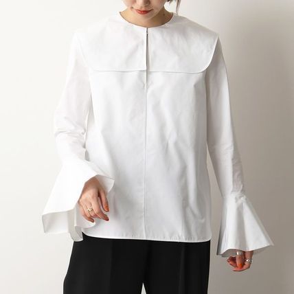 セーラー Jil Sander x ブラウス・シャツ(レディース) - 海外通販のBUYMA ビンテージ 【美品】JIL SANDERジルサンダーセーラーカラー ショートコート ピーコート