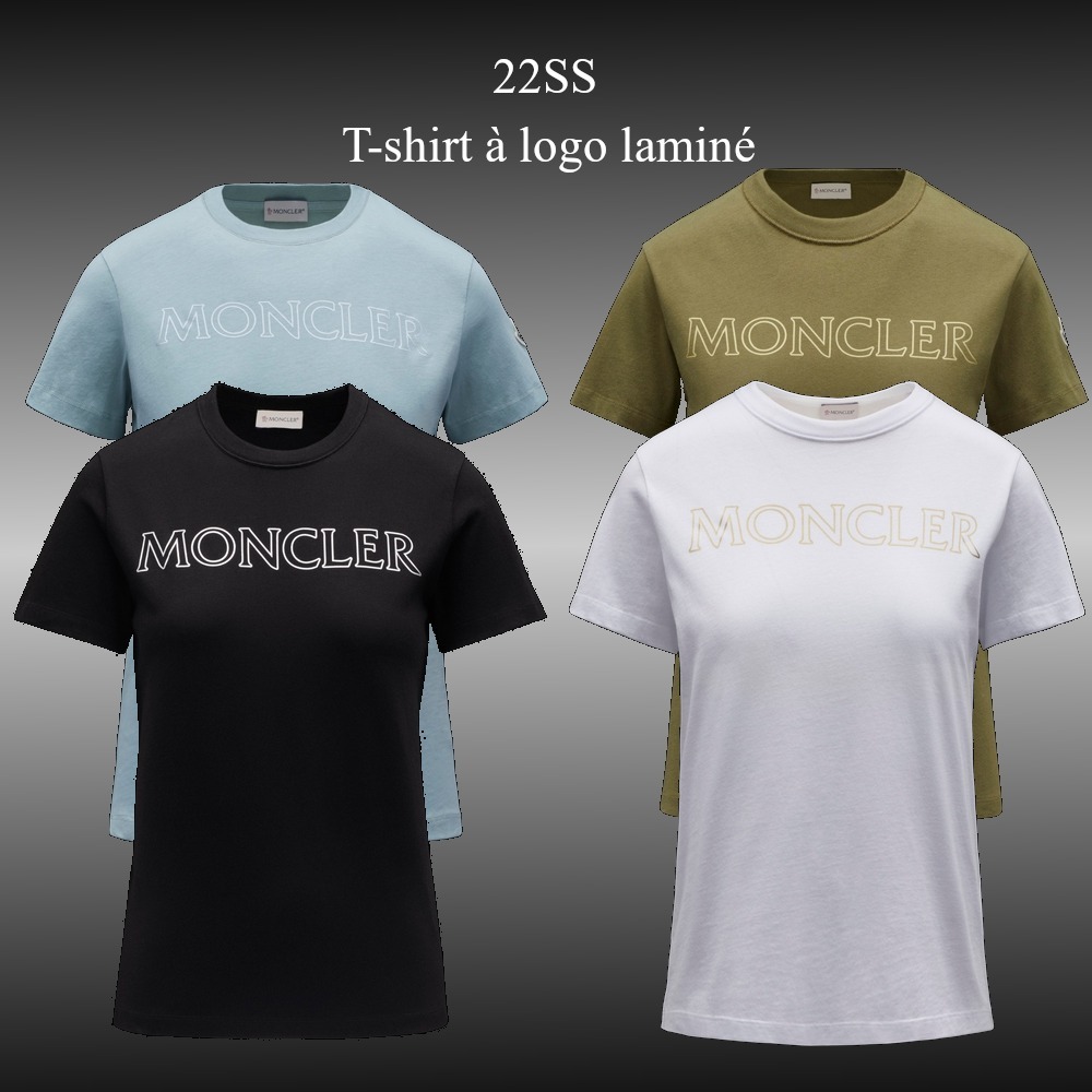 22SS★新作★MONCLER★T-shirt a logo lamine ロゴTシャツ Tシャツ・カットソー 22SS★新作★MONCLER★T-shirt a logo lamine ロゴTシャツ Tシャツ・カットソー
