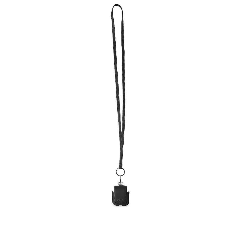 A.P.C. スマホケース・テックアクセサリーその他 【A.P.C.・送料込】ストラップ付き レザーAirpodsケース(12)
