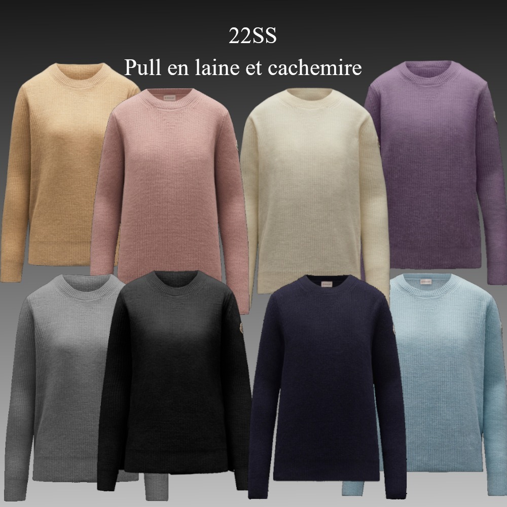『4年保証』 22SS★新作★MONCLER★Pull セーター cachemire et laine en ニット・セーター 『4年保証』 22SS★新作★MONCLER★Pull セーター cachemire et laine en ニット・セーター