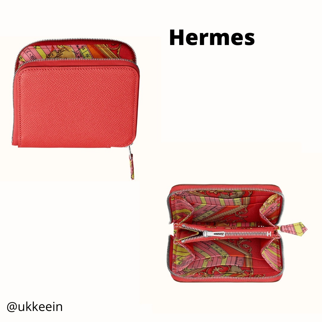 HERME☆ エルメス Silk'In Compact wallet コンパクト財布