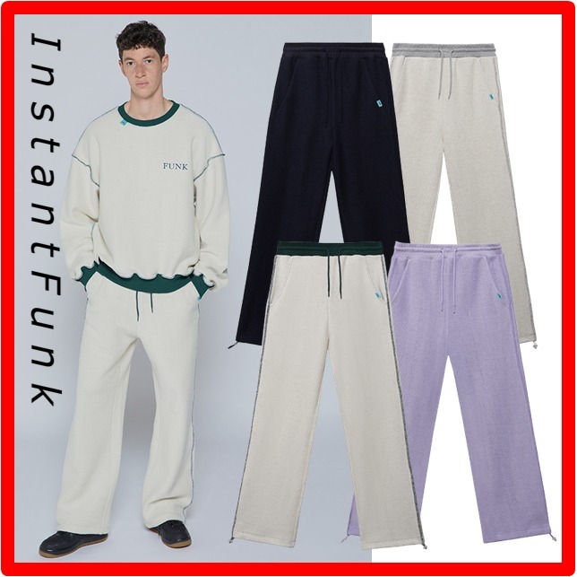 ☆22SS☆【INSTANTFUNK】☆Boucle standard sweat pant.s☆