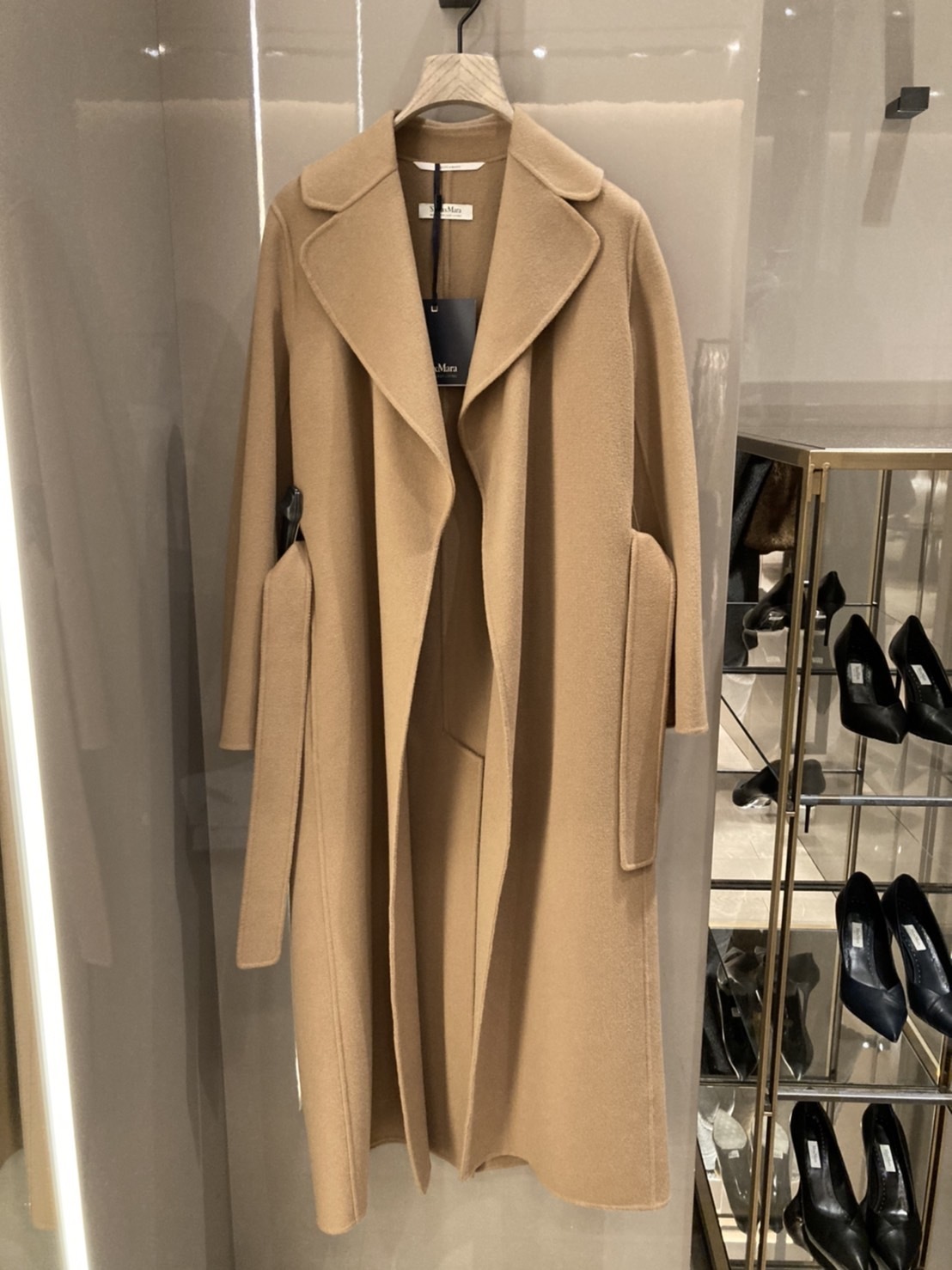 S Max Mara ピュア ヴァージンウール ダブルフェイス コート (S Max