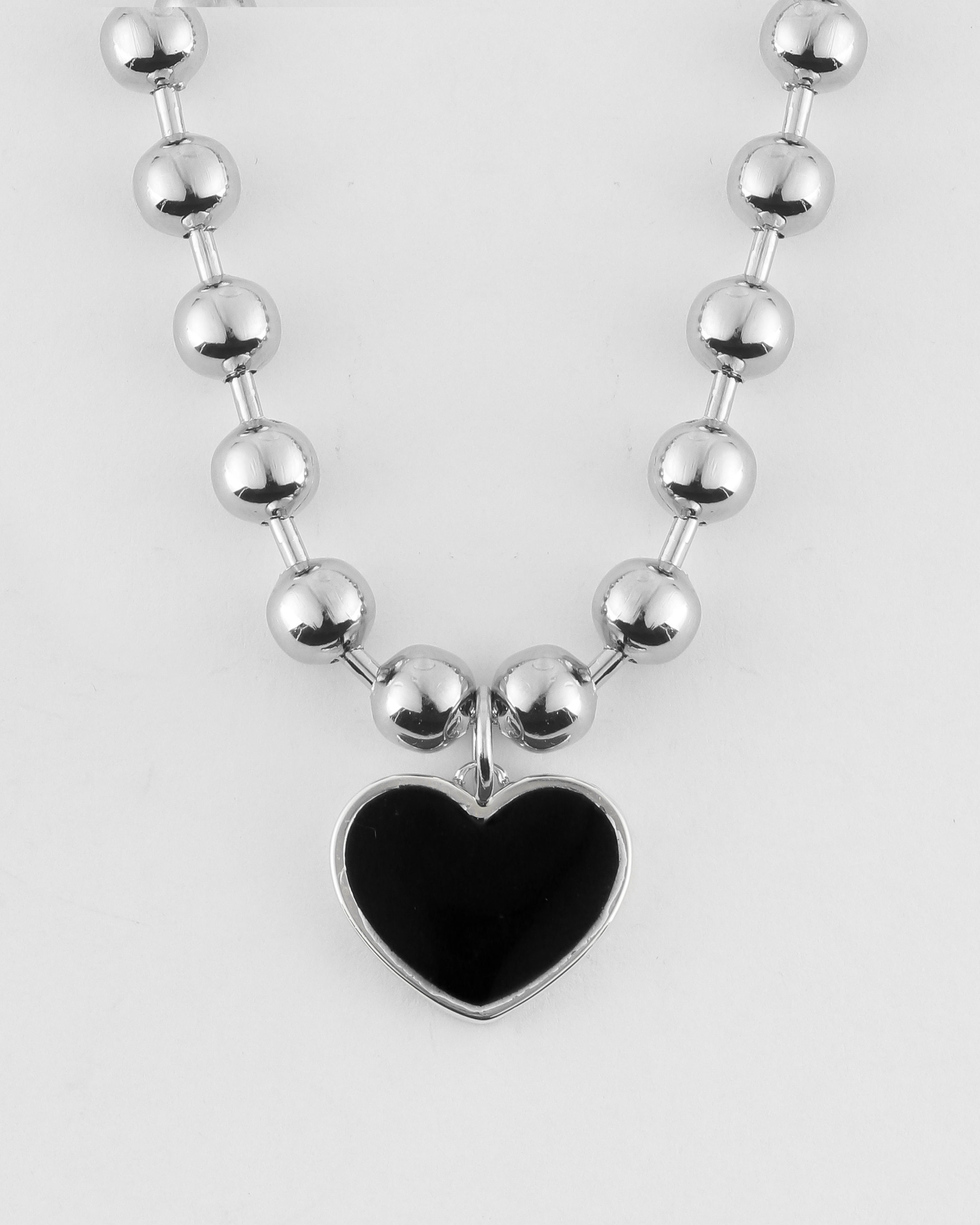 シルバー925 [NONENON] BIG BLACK LOVE NEC SILVER925