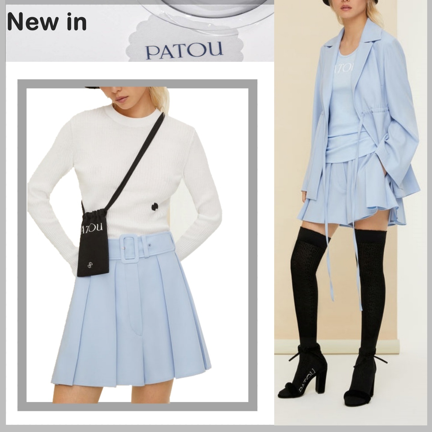 PATOU★Belted pleated wool shorts★新商/税込み ショートパンツ PATOU★Belted pleated wool shorts★新商/税込み ショートパンツ