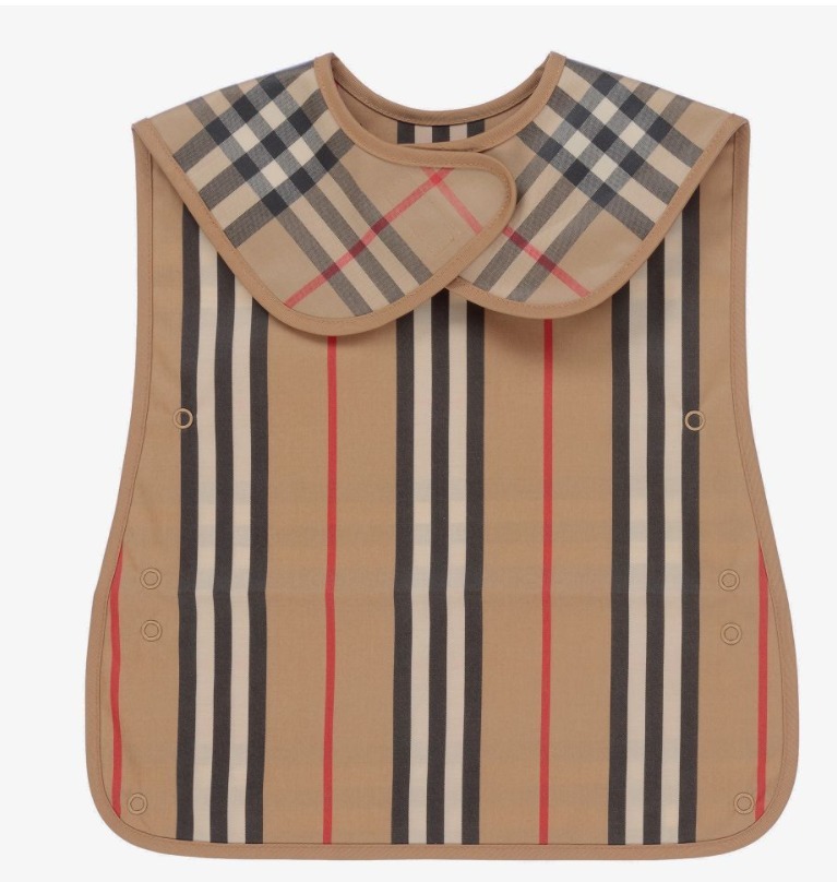 Burberry よだれかけ・スタイ・ビブ ★BURBERRY★Baby ヴィンテージチェックビブ/Beige(4)
