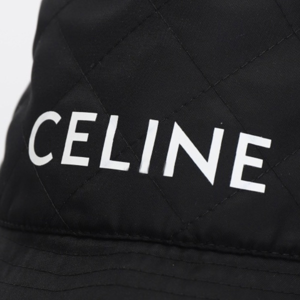 CELINE ハット CELINE☆22SS ロゴ ユニセックス ナイロンツイル バケットハット(4)