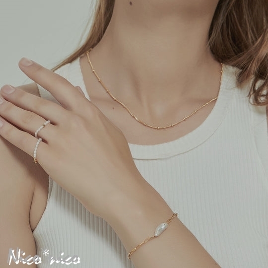 【SHAPES STUDIO】Bobble Chain 18K チェーン ネックレス SHAPES STUDIO】Bobble Chain 18K チェーン ネックレス (Shapes