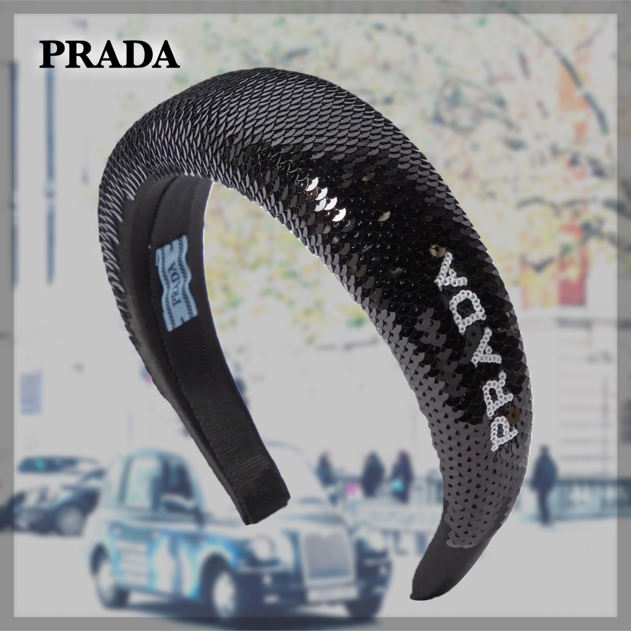 品質満点 【PRADA】ロゴスパンコール付きヘッドバンド/カチューシャ/black - diretraancash.gob.pe 品質満点 【PRADA】ロゴスパンコール付きヘッドバンド/カチューシャ/black - diretraancash.gob.pe