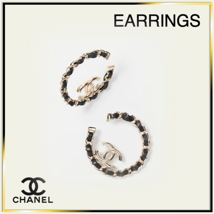 異素材ミックスでエレガントに♪【CHANEL】Earrings