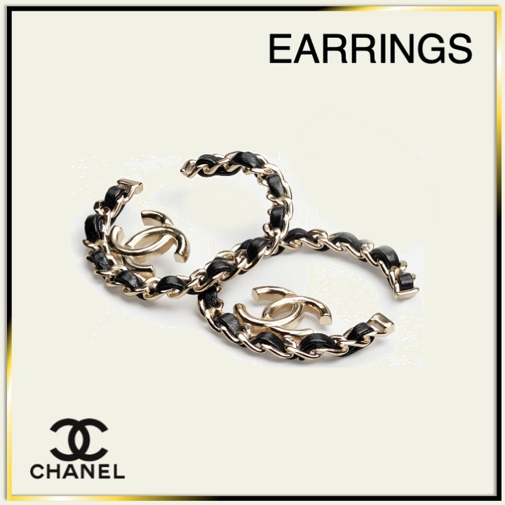 異素材ミックスでエレガントに♪【CHANEL】Earrings