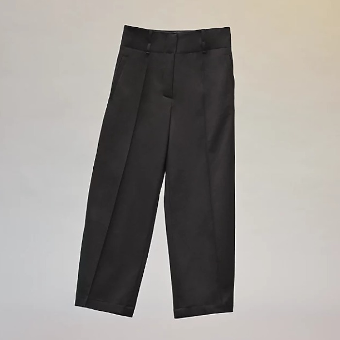 HERMES パンツ HERMES エルメス 22SS 海外限定 レディース チノパンツ ブラック(6)