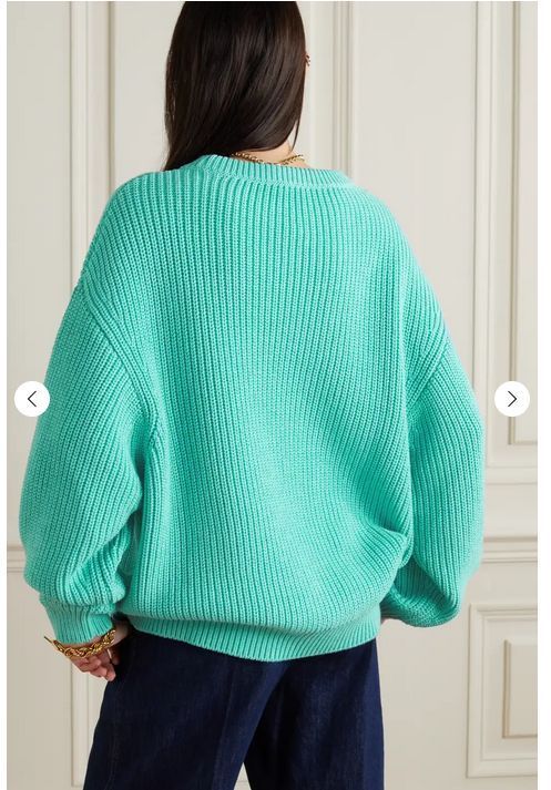 新品⭐︎PATOU パトゥオーガニックコットン混紡ジャガードニット