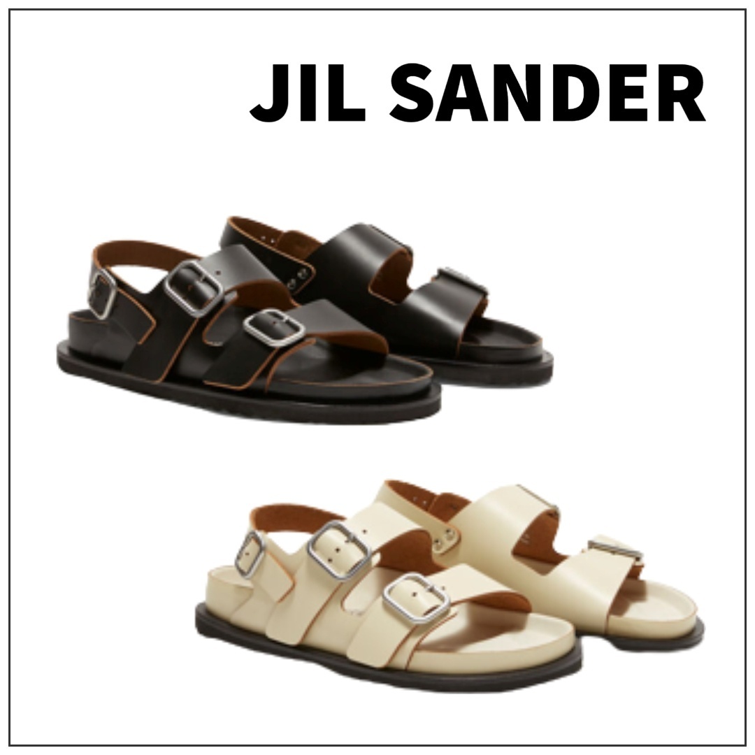 【期間限定送料無料】 SANDER★直営 JIL ミラノ サンダル レザー トリプルストラップ サンダル 【期間限定送料無料】 SANDER★直営 JIL ミラノ サンダル レザー トリプルストラップ サンダル