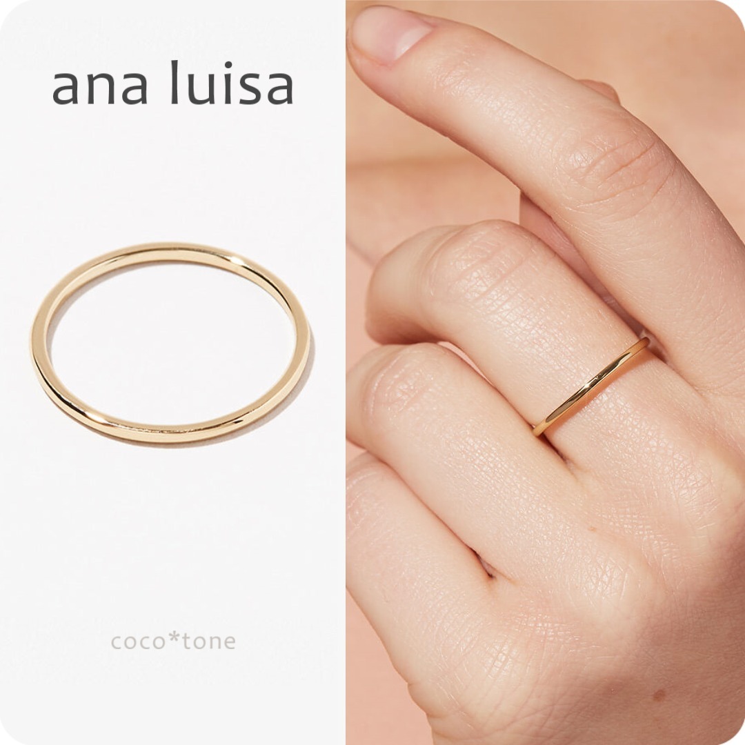 ana luisa◆バンドリング/14Kゴールド＊STEPHANIE