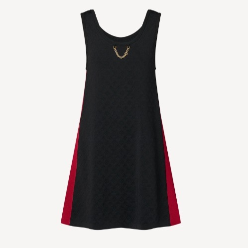 Louis Vuitton ワンピース Louis Vuitton ドレス《SPORTIVO》ブラック シルク 直営店(2)