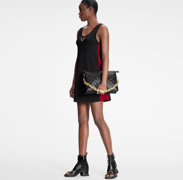 Louis Vuitton ワンピース Louis Vuitton ドレス《SPORTIVO》ブラック シルク 直営店(4)