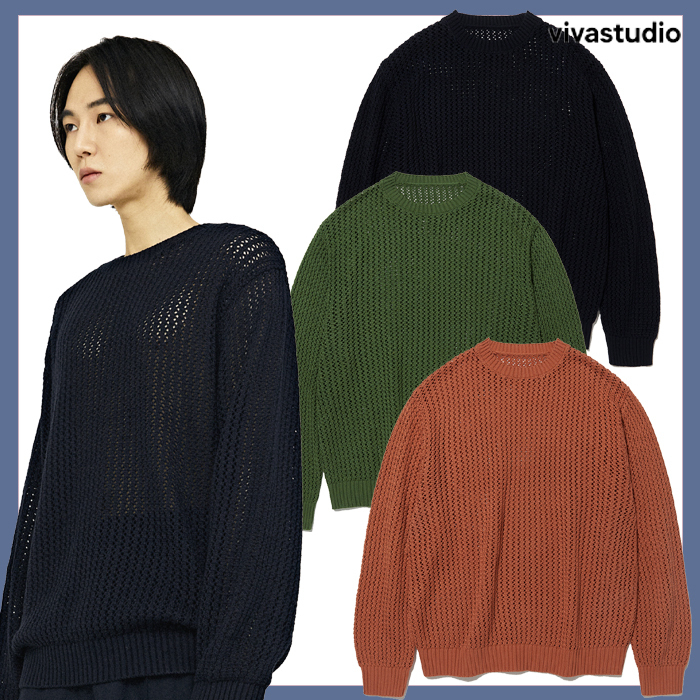 [ビバスタジオ] 22SS PUNCHING KNIT★韓国の人気