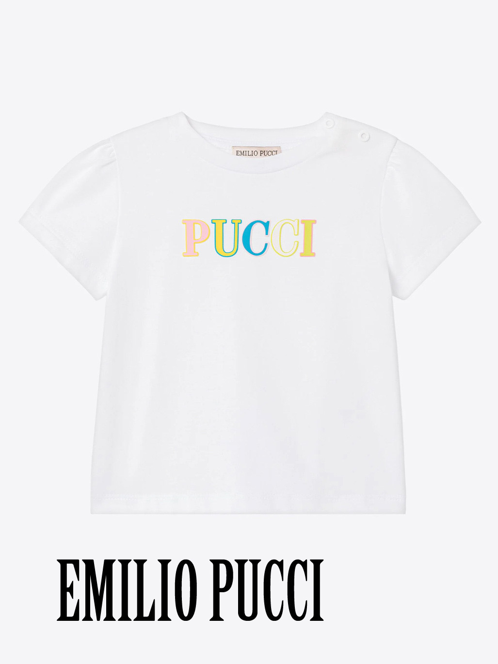 ☆EMILIO PUCCI☆エミリオプッチ ベビーロゴ Tシャツ ベビー用トップス ☆EMILIO PUCCI☆エミリオプッチ ベビーロゴ Tシャツ ベビー用トップス