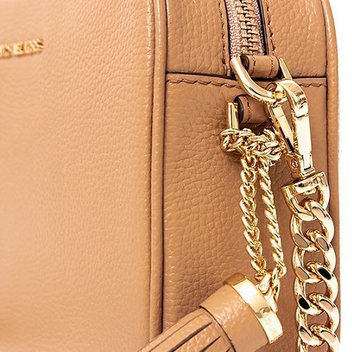 Michael Kors ショルダーバッグ・ポシェット ☆Michael Kors☆ GINNY Pebbled Leather クロスボディ CAMEL♪(3)